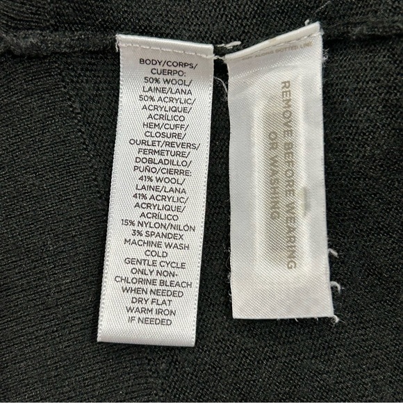 LOFT Black Wool Cardigan in Women's Size X-Small - Picture 5 of 6